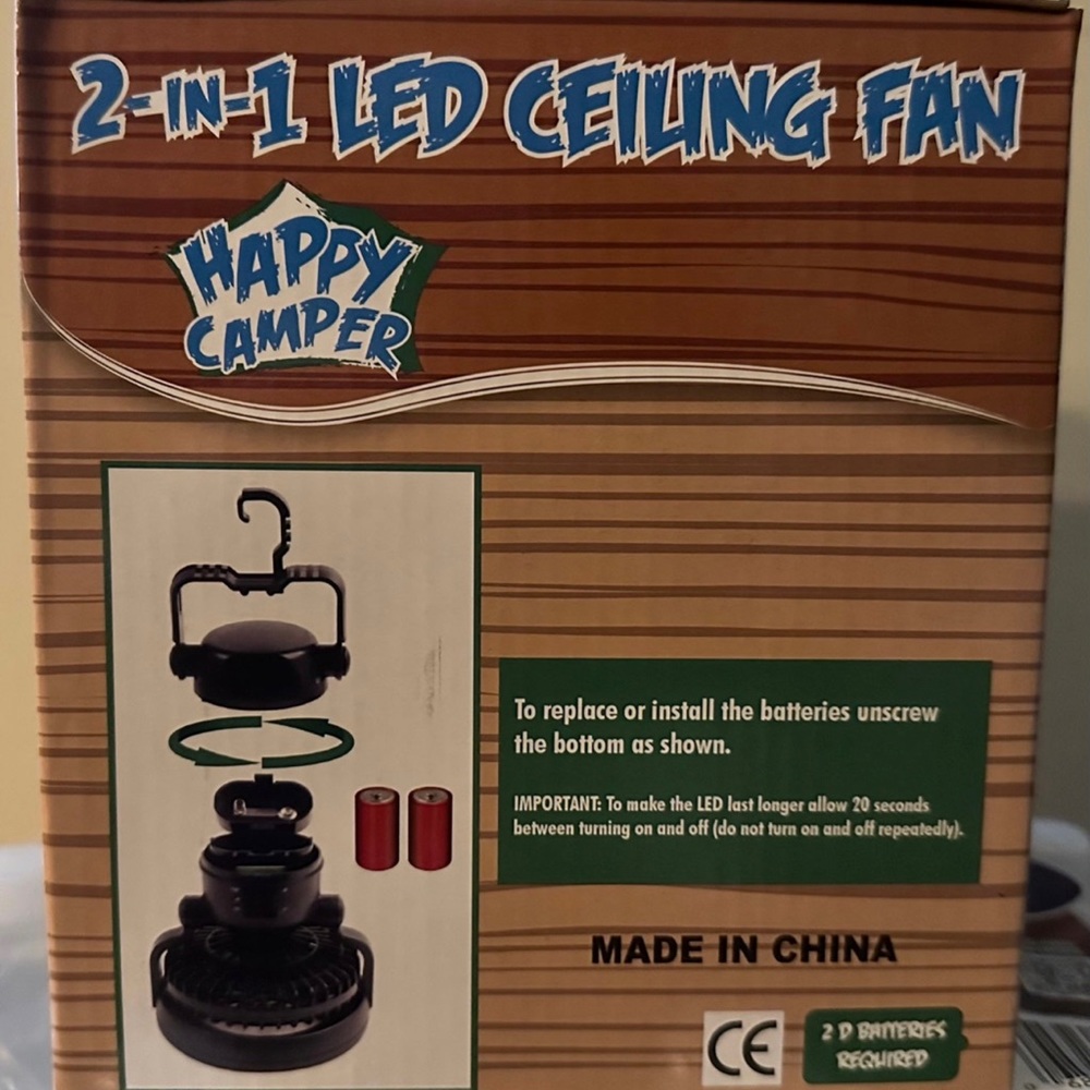 2-in-1 LED FAN —> New In Box! - Picture 2 of 3